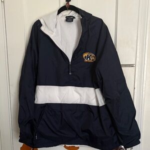 Charles River Jacket KENT STATE 1/4 Zip Warm Up Windbreaker Pullover XL